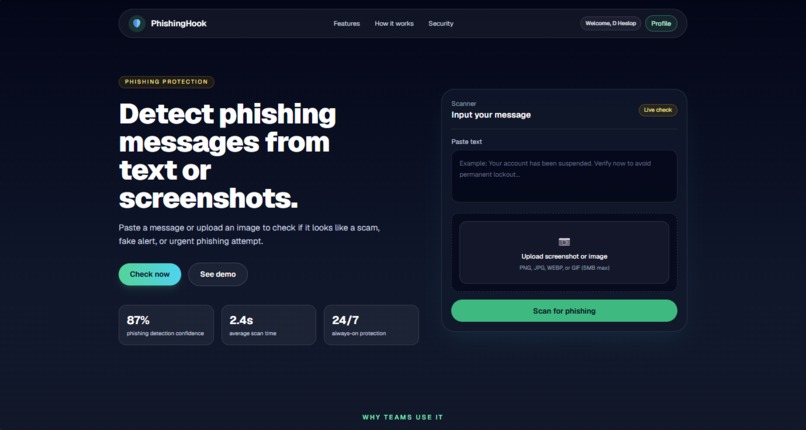 Phishing Hook – screenshot 1