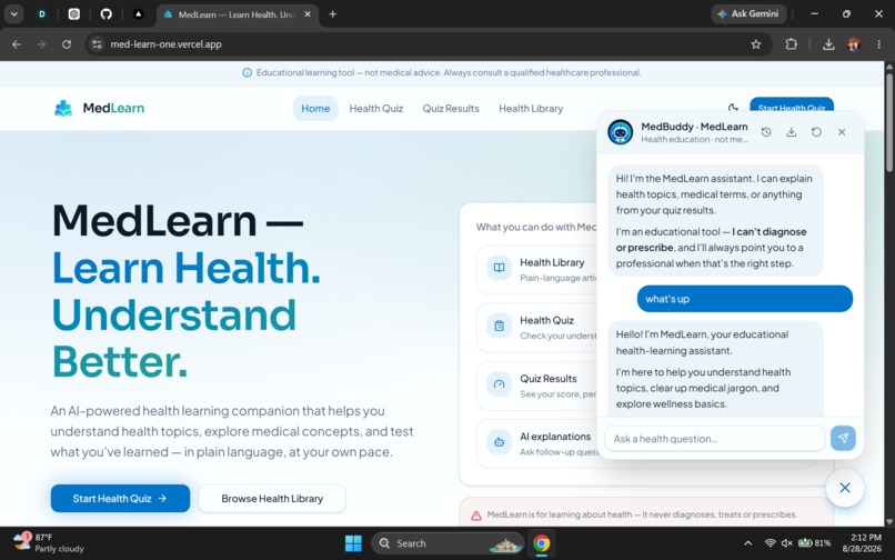 MedLearn – screenshot 3