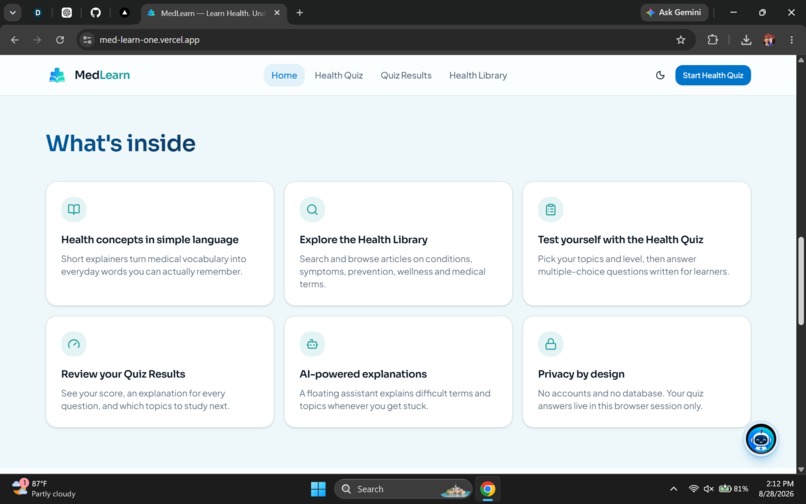 MedLearn – screenshot 4