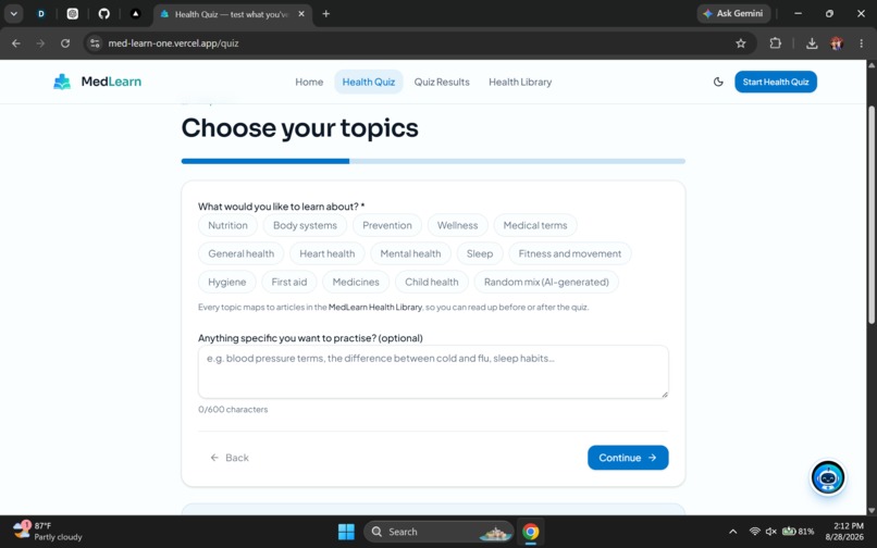 MedLearn – screenshot 5