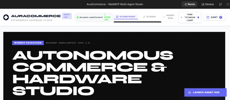 AuraCommerceWEBMCP – screenshot 1
