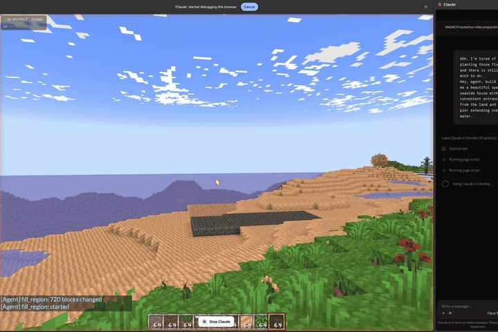 Voxel WebMCP – screenshot 1