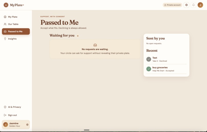 MyPlate+ – screenshot 3