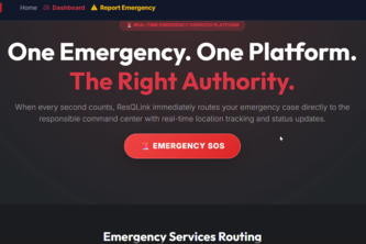 ResQLink -RealTime Emergency Response &AuthorityCoordination