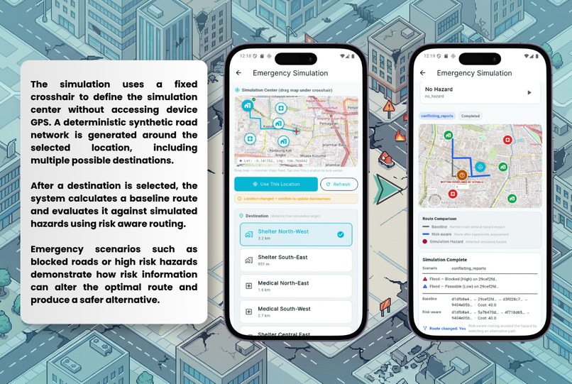 QuakeRoute – screenshot 2