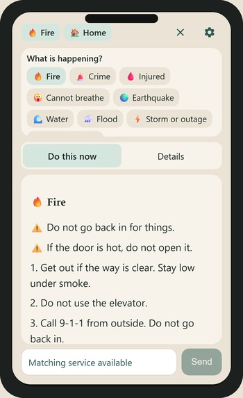 I CAN'T THINK! - An Android Emergency App  – screenshot 4