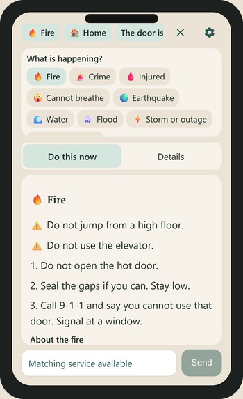 I CAN'T THINK! - An Android Emergency App  – screenshot 5