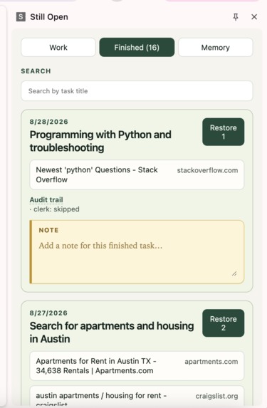 StillOpen – screenshot 4
