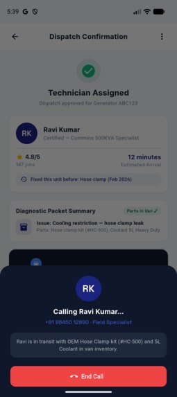 Service assist cockpit – screenshot 1