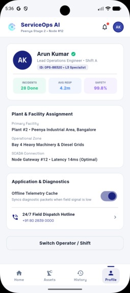 Service assist cockpit – screenshot 5
