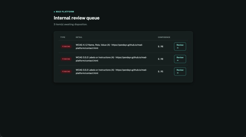 MAD Platform – screenshot 4