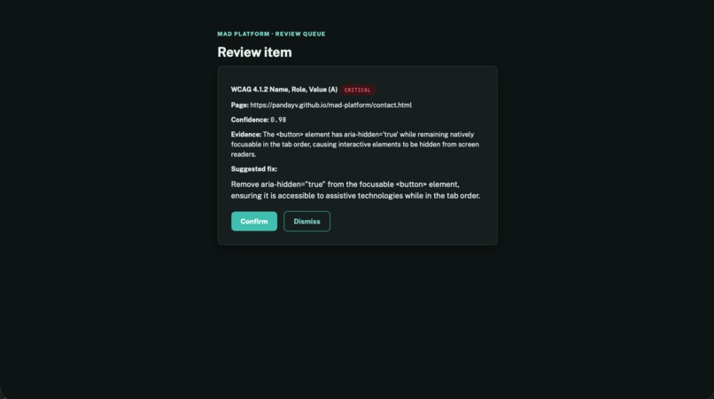 MAD Platform – screenshot 5