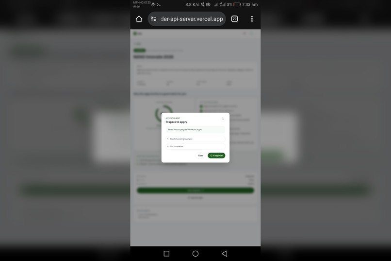 Aza opportunity finder – screenshot 3