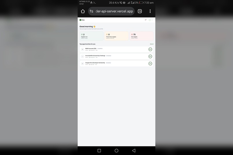 Aza opportunity finder – screenshot 6