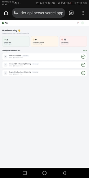 Aza opportunity finder – screenshot 7