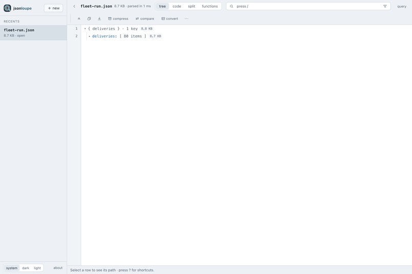 jsonloupe – screenshot 2