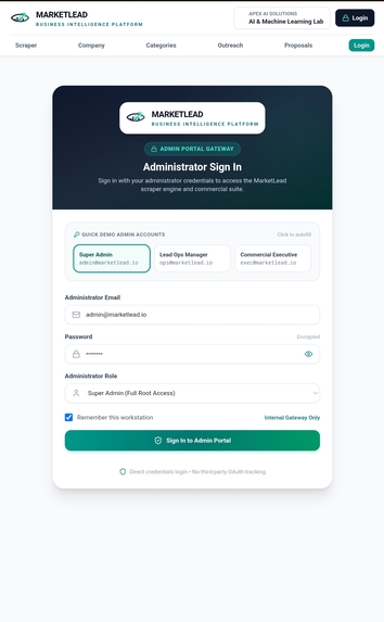 MarketLead Business Demand Scraper – screenshot 2