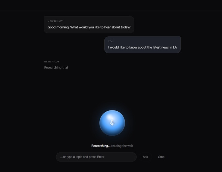 NewsPilot: Your Voice-First Personal News Agent – screenshot 2