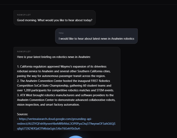 NewsPilot: Your Voice-First Personal News Agent – screenshot 3