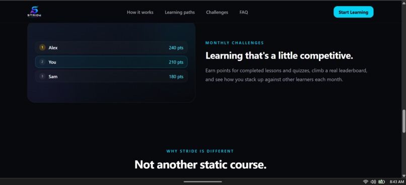 STRIDE – screenshot 2