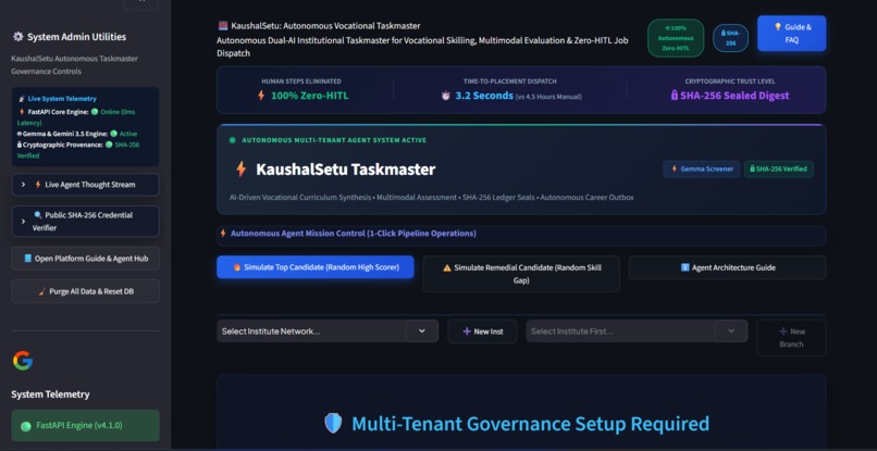 KaushalSetu (Autonomous Vocational Taskmaster) – screenshot 1