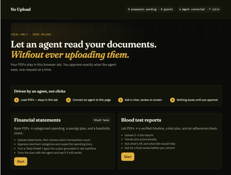No Upload MCP – screenshot 1