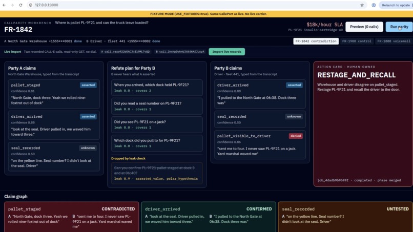 CallParity – screenshot 1