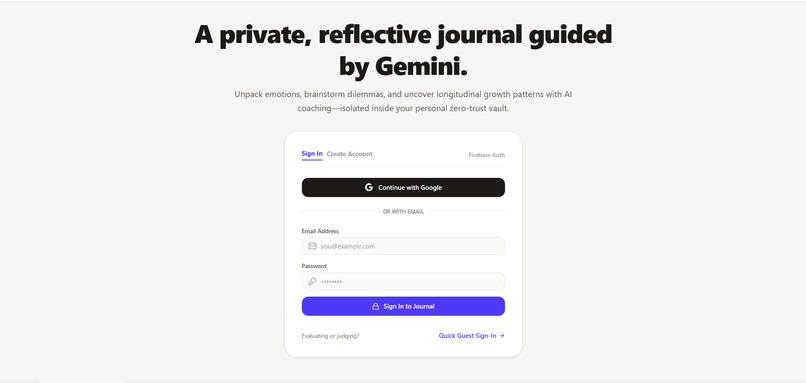 Personal Gemini Journal – screenshot 1