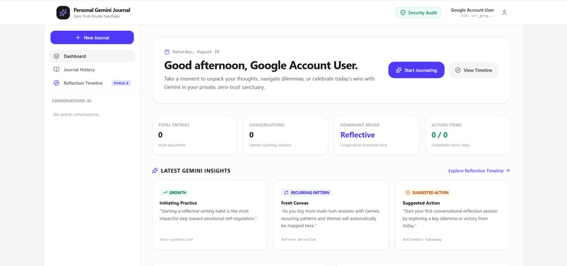 Personal Gemini Journal – screenshot 2
