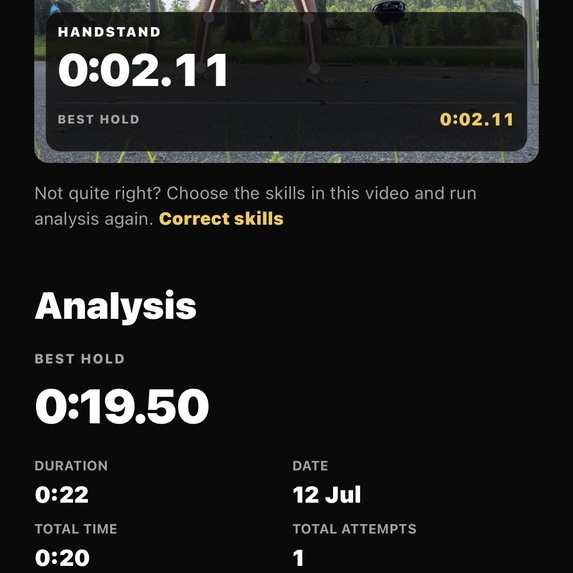 Skills - Calisthenics video AI – screenshot 4