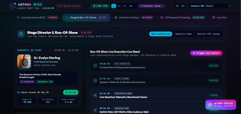 AETHER EVENT OS – screenshot 2