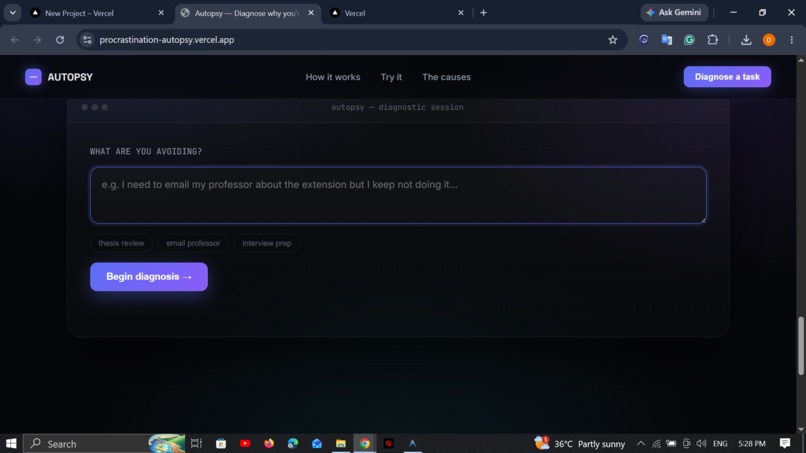 procrastination-autopsy – screenshot 1