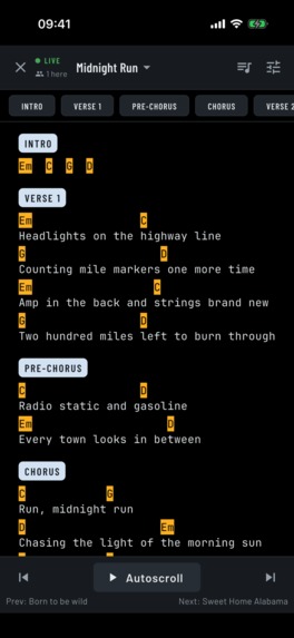 BandSync: Chords & Setlists – screenshot 5