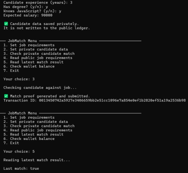 Private JobMatch – screenshot 1