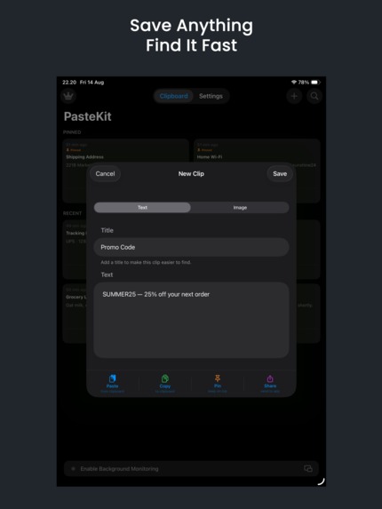 PasteKit – screenshot 3