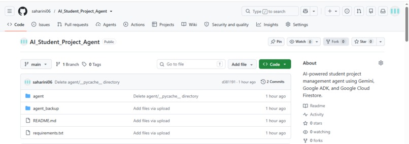 AI Student Project Manager Agent – screenshot 5
