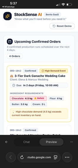 StockSense AI  – screenshot 4