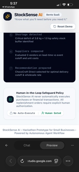 StockSense AI  – screenshot 6