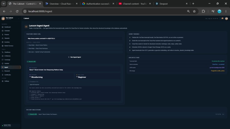 The Cabinet Agentic Suite – screenshot 1