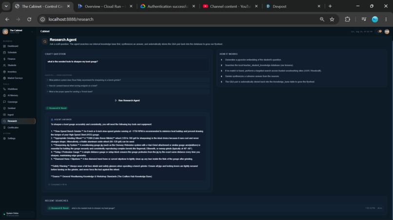 The Cabinet Agentic Suite – screenshot 2