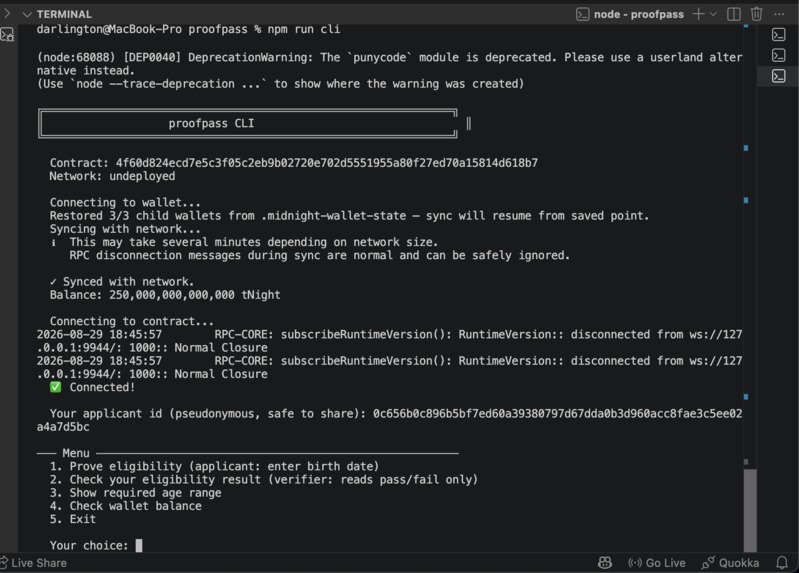 ProofPass – screenshot 3