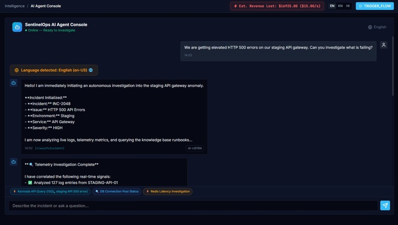 SentinelOps AI — Autonomous SRE & Remediation Agent – screenshot 8
