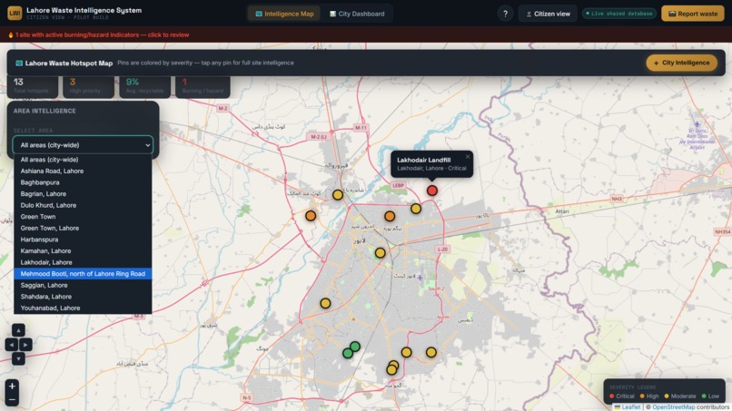 Lahore Waste Intelligence System – screenshot 5