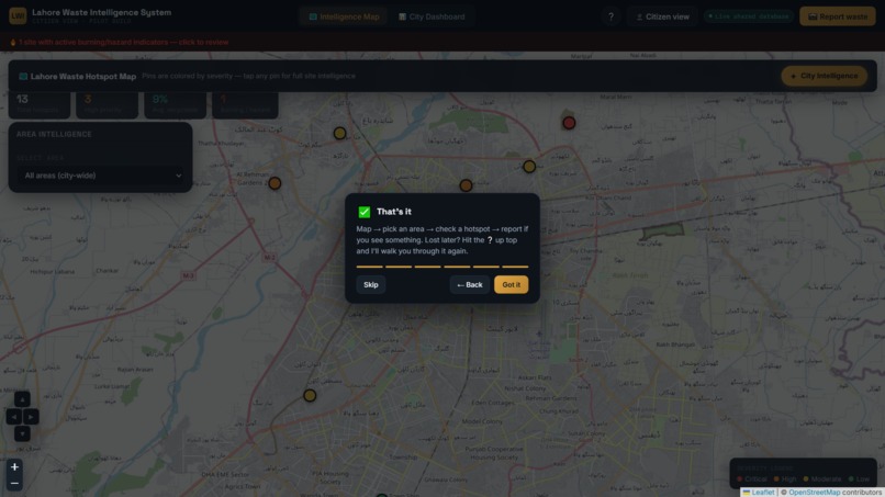 Lahore Waste Intelligence System – screenshot 12
