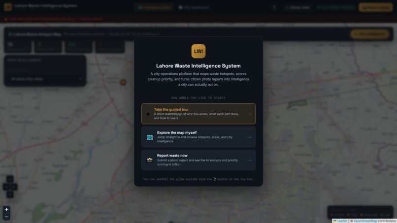 Lahore Waste Intelligence System – screenshot 1