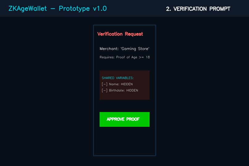 ZKAgeWallet: Private Age Verification Wallet – screenshot 3