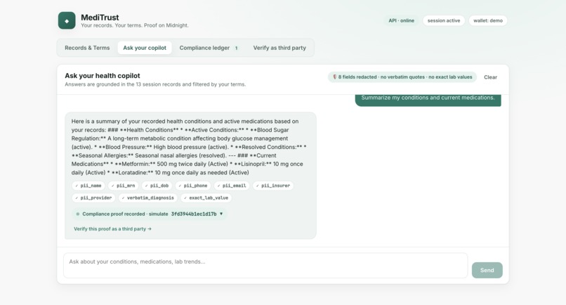 MEDITRUST – screenshot 2