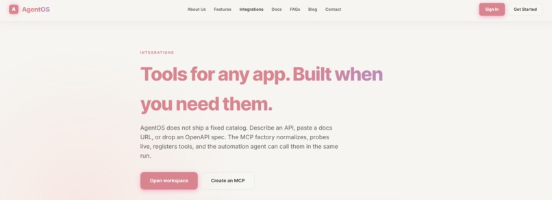 AgentOS – screenshot 3