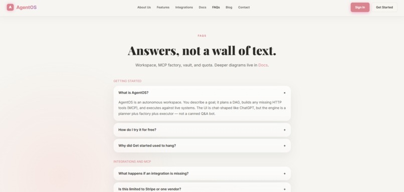 AgentOS – screenshot 4