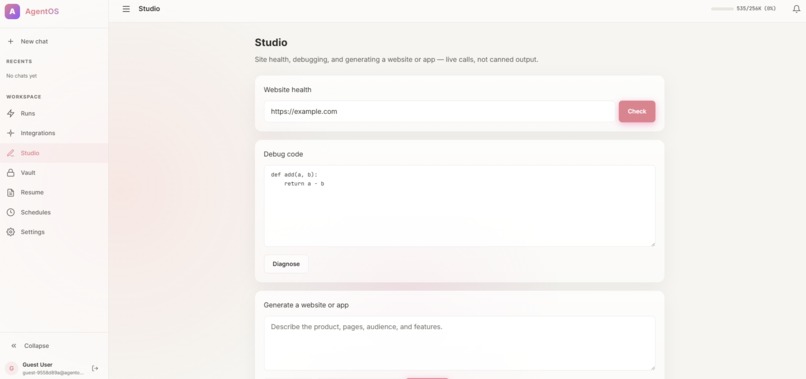 AgentOS – screenshot 8